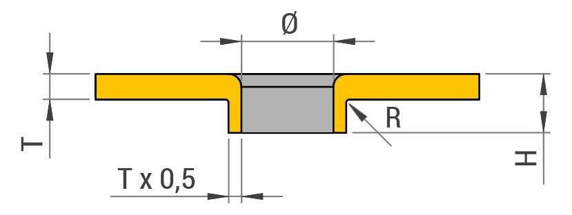 Diamètre de trou extrudé tôle en acier 